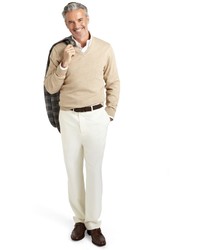 Brooks Brothers Madison Fit Plain Front Classic Gabardine Trousers