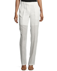 Michael Kors Michl Kors Collection Mid Rise Illusion Cargo Pants Ivory