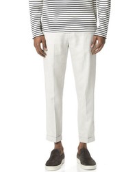 Vince Relaxed Linen Cropped Trousers