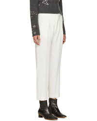 See by Chloe See By Chlo Off White Crepe Trousers