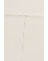 The Row Seloc Cropped Stretch Cotton Straight Leg Pants Off White