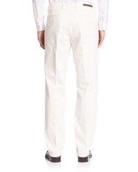 Eleventy Solid Trousers With Rear Pockets