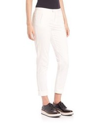 ATM Anthony Thomas Melillo Stretch Twill Slim Fit Cropped Pants