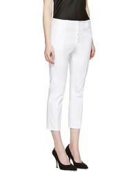 Dsquared2 White Cool Girl Cropped Trousers
