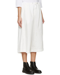 Y's White Drawstring Trousers