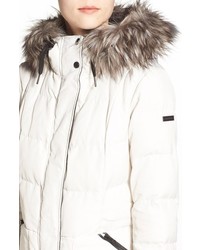 Bernardo Expedition Quilted Parka With Faux Fur Trim