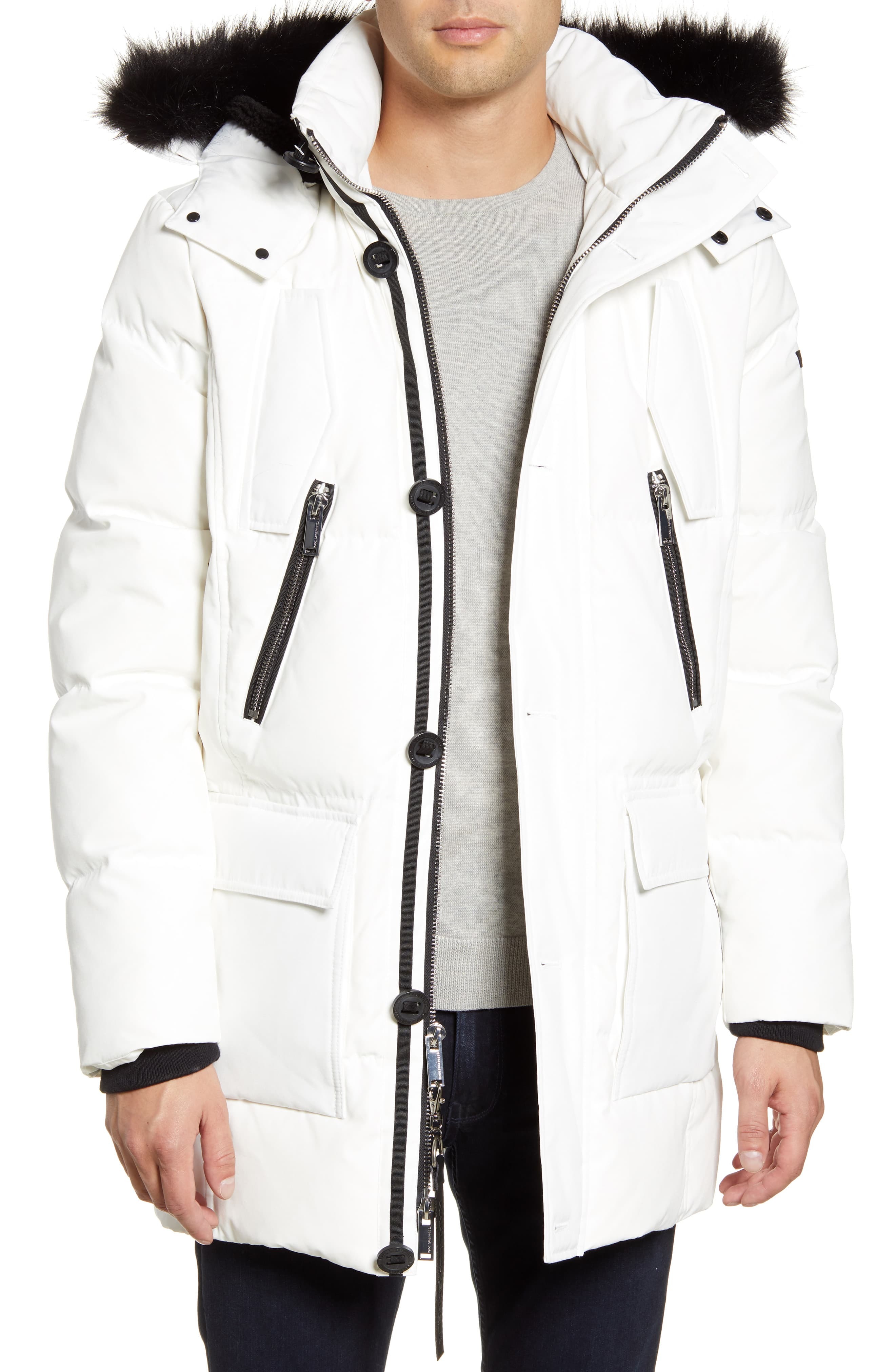 KARL LAGERFELD PARIS Faux Down Feather Quilted Parka, $416 | Nordstrom ...