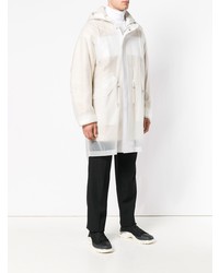 Helmut Lang Long Sheer Hooded Coat