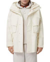Burberry Parkhurst Perforated Logo Parka In Parcht At Nordstrom