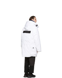 Juun.J White Canada Goose Edition Down Expedition Parka