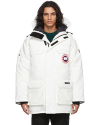 Canada Goose White Down Fur Free Expedition Parka