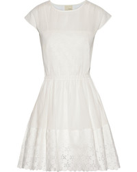 Band Of Outsiders Lace Trimmed Cotton Gauze Dress
