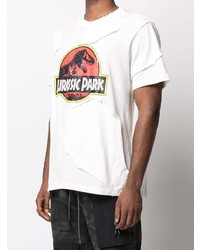 Mostly Heard Rarely Seen Jurassic Park Patchwork T Shirt