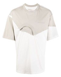 Feng Chen Wang Panelled Two Tone T Shirt