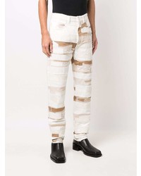 Givenchy Patchwork Straight Leg Jeans