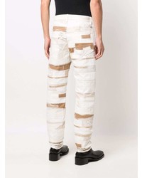 Givenchy Patchwork Straight Leg Jeans