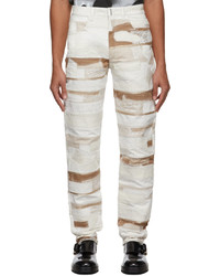 Givenchy White Beige Patchwork Jeans