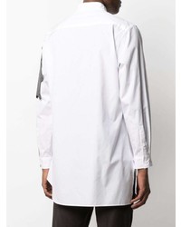 Yohji Yamamoto Abstract Button Patch Detail Shirt