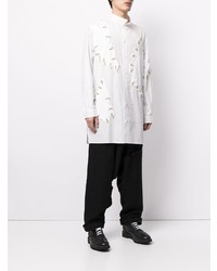Yohji Yamamoto Button Fastened Panel Cotton Shirt