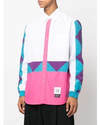 Fumito Ganryu Colour Block Windbreaker Shirt