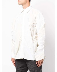 Post Archive Faction Crinkled Two Tone Shirt
