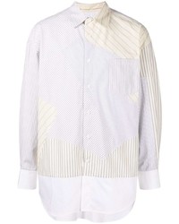 Feng Chen Wang Long Sleeve Patchwork Shirt