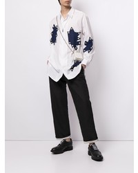 Yohji Yamamoto Patch Detailed Cotton Shirt