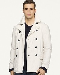 Men's White Pea Coats from Burberry | Men's Fashion