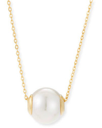 Majorica 12mm Simulated Pearl Pendant Necklace Goldwhite