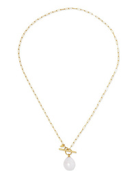 LOREN STEWART 14 Karat Gold Freshwater Pearl Necklace