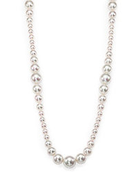 Majorica 8mm 16mm White Round Pearl Sterling Silver Strand Necklace28
