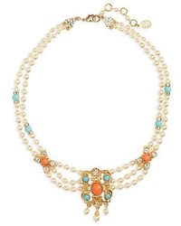 Ben-Amun Adriatic Sea Imitation Pearl Drop Necklace