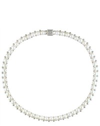 Amour 6 7mm White Fw Button Pearl Necklace 17 In Length