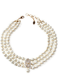 Amrita Singh Amelie Glass Pearl Collar Necklace