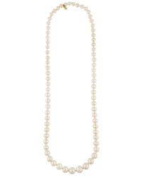 Chanel Vintage Faux Pearl Long Necklace