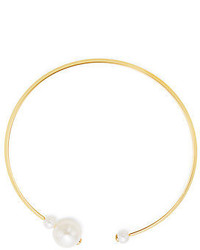 Kenneth Jay Lane Faux Pearl Capped Collar Necklace