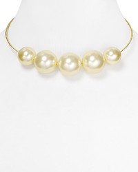 Kenneth Jay Lane Faux Pearl Collar Necklace 16
