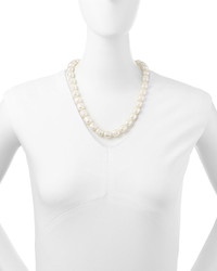 Majorica Faux Pearl Cylinder Collar Necklace