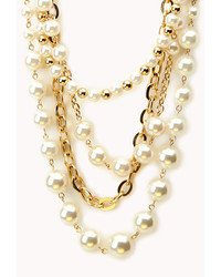 Forever 21 Iconic Faux Pearls Necklace