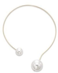 Jules Smith Designs Double Faux Pearl Choker Necklace