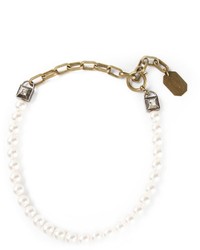 Lanvin Pearl And Chain Necklace