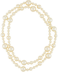 Kenneth Jay Lane Long Simulated Pearl Necklace
