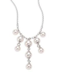 Majorica Lucy 6 8mm Organic Pearl Chandlier Necklace