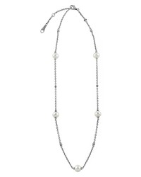 Lagos Luna Pearl Station Necklace