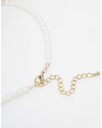 Oasis Matt Faux Pearl Cluster Collar Necklace