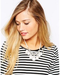 Oasis Matt Faux Pearl Cluster Collar Necklace