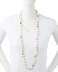 Kate Spade New York Faux Pearl Crystal Necklace