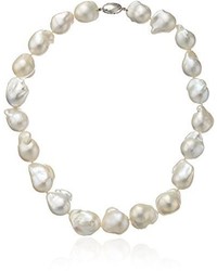 Tara Pearls White Freshwater Cultured Pearl Silver Necklace 18