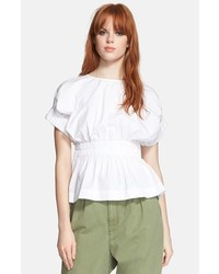 Marc by Marc Jacobs Cinch Waist Peasant Top