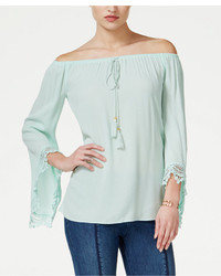 GUESS Giselle Off The Shoulder Peasant Top